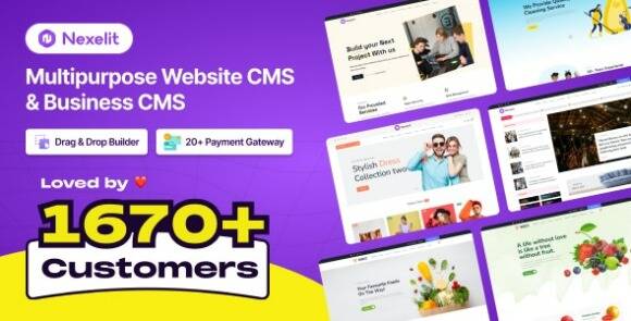 Nexelit v3.8.0 Nulled – Multipurpose Website CMS & Business CMS Script