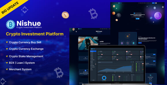 Nishue v5.2 Nulled – CryptoCurrency Buy Sell Exchange and Lending with MLM System | Crypto Investment Platform Script