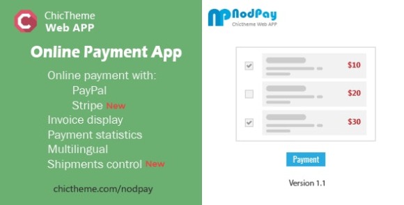 NodPay v1.1 – Online Payment App Web Application