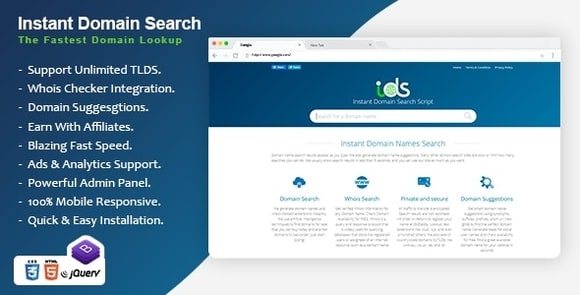 Instant Domain Search Script v3.0 Nulled PHP