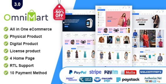 OmniMart v3.0 – eCommerce Shopping Platform Nulled Script
