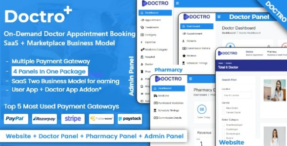 On-Demand Doctor v6.0 Nulled – Appointment Booking SaaS Marketplace Business Model Source