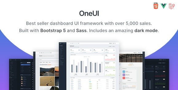 OneUI v5.11 – Bootstrap 5 Admin Dashboard Template, Vue Edition & Laravel 11 Starter Kit