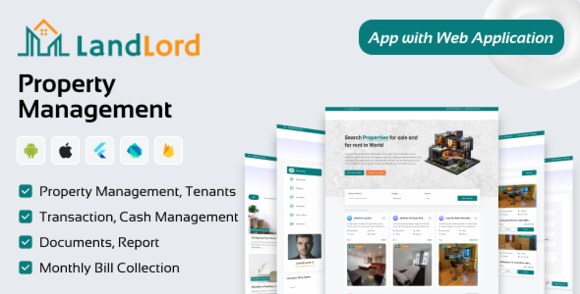 Onest Landlord – Property Management – Apartment, Rent Collection, Tenant and Invoice Bill Laravel Script Source