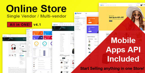 Online Store v4.1 – All in One Multi Vendor Laravel eCommerce Platform Script