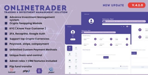 OnlineTrader v4.2.0 Nulled – Trading and Investment Management System PHP Script