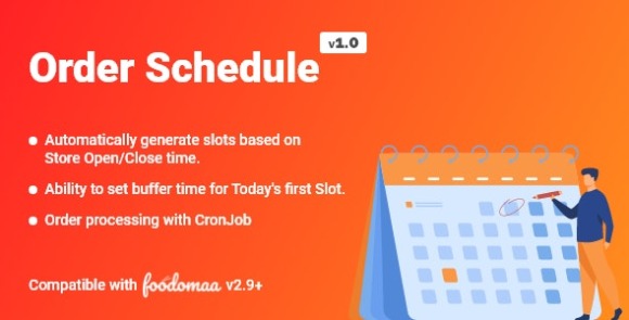 Order Schedule Module for Foodomaa v1.0 – Addon