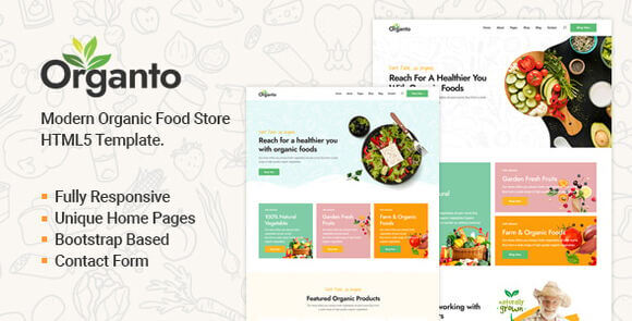 Organto – Organic Food & Farming HTML Template
