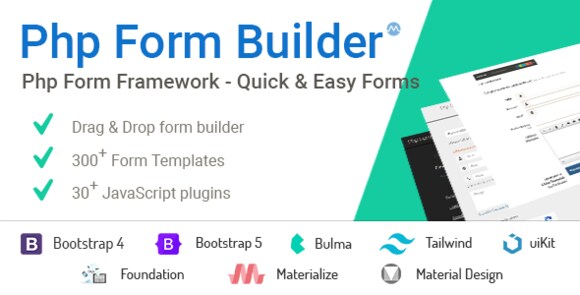 PHP Form Builder v6.2 Nulled – Advanced HTML Forms Generator with Drag & Drop Script