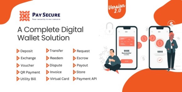 Pay Secure v2.0 Nulled – A Complete Digital Wallet Solution PHP Script