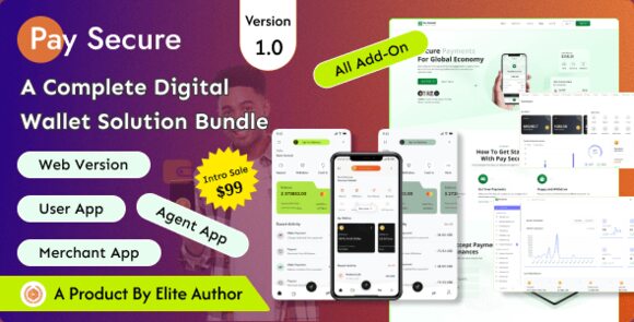 Pay Secure v1.0 – Digital Wallet Solution Bundle Script and App