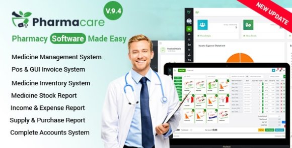 Pharmacare v9.4 Nulled – Pharmacy Software Made Easy PHP Script