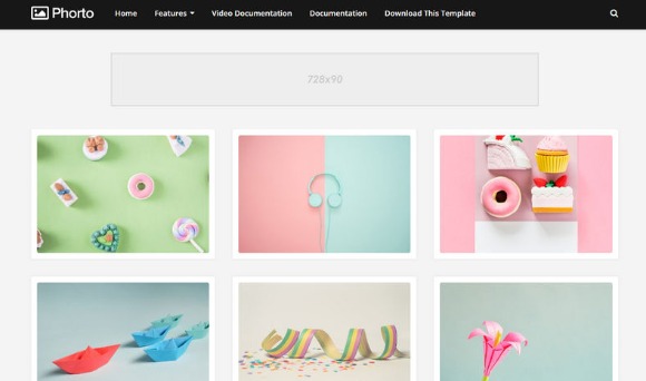 Phorto Premium Blogger Template Free