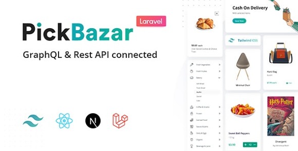 Pickbazar Laravel v11.0.0 – React, Next, REST & GraphQL Ecommerce With Multivendor Script