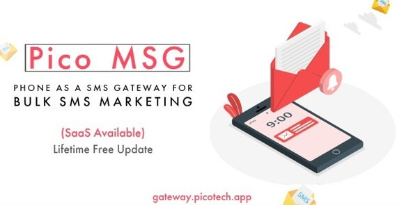 PicoMSG v1.6 Nulled – Phone As an SMS Gateway for Bulk SMS Marketing