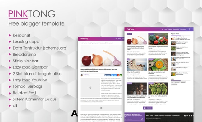 PinkTong – High Speed News Magazine Blogger Template v1.4