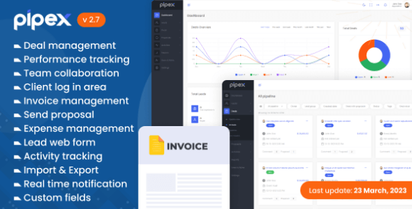 PipeX CRM v2.7 Nulled – By GainHQ Laravel PHP Script