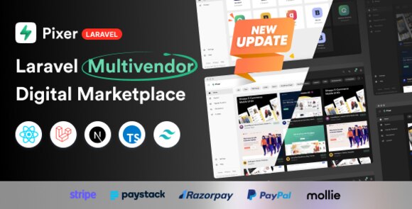 Pixer v6.9.0 Nulled – React Laravel Ecommerce Multivendor Digital Marketplace PHP Script