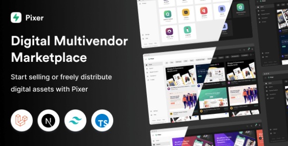 Pixer v4.4.0 – React Laravel Multivendor Digital Marketplace PHP Script
