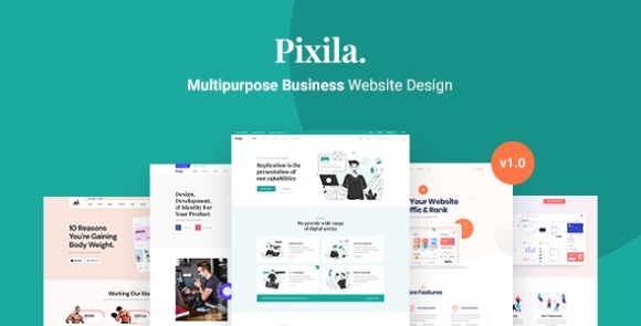 Pixila v1.0 – Creative Multipurpose HTML Template Free