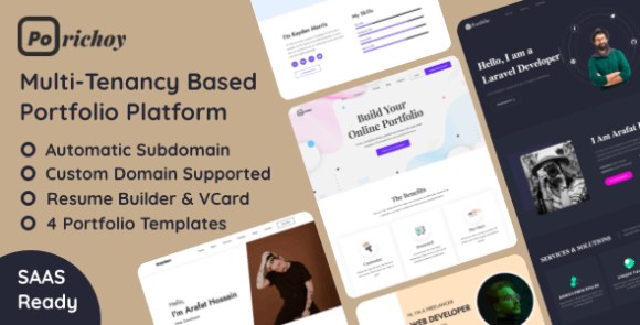 Porichoy v1.7 Nulled – Multitenancy Based Portfolio Builder Platform (SAAS) Script