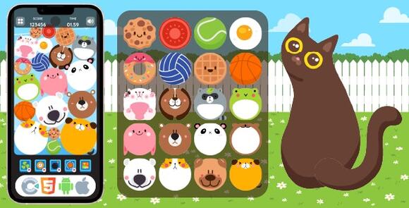 Premium Game – Animal Merge – HTML5 Game, Construct 3 v1.0 Source