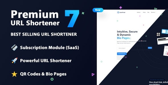 Premium URL Shortener v7.8.4 Nulled – Link Shortener, Bio Pages & QR Codes