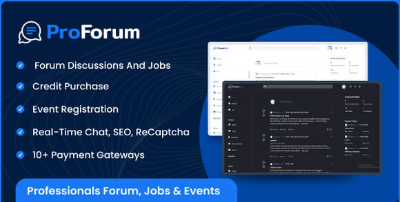 ProForum v2.0.0 – Forum, Jobs & Events PHP Script