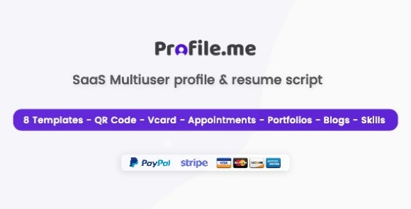 Profile.me v2.2 – SaaS Multiuser Profile Resume & Vcard Script Nulled