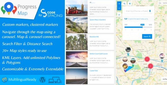 Progress Map WordPress Plugin v5.6.8 + Addons Free
