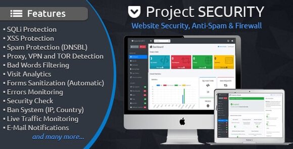 Project Security v5.1.2 – Website Security, Anti-Spam & Firewall Script