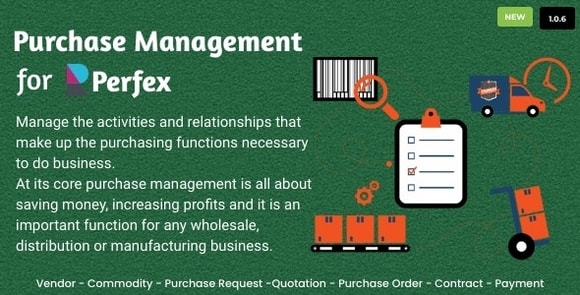 Purchase Management for Perfex CRM v1.0.6 – Addon