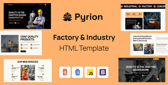 Pyrion – Factory & Industry HTML Template