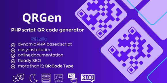 QRGen v1.0 – Powerful PHP QR Code Generation Script