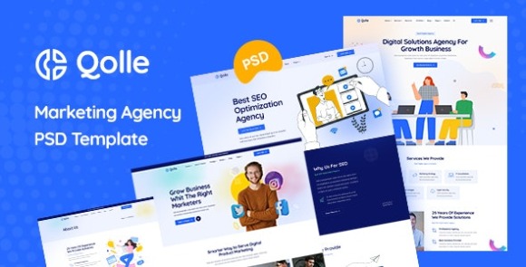 Qolle v1.0 – Creative Digital Agency HTML Template Free