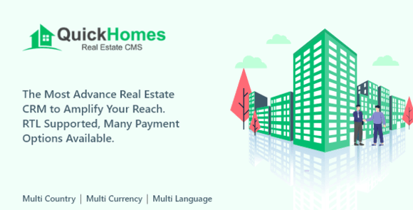 QuickHomes (12 Jul 2025) Nulled – Laravel Real Estate Agency Portal Multilingual Script