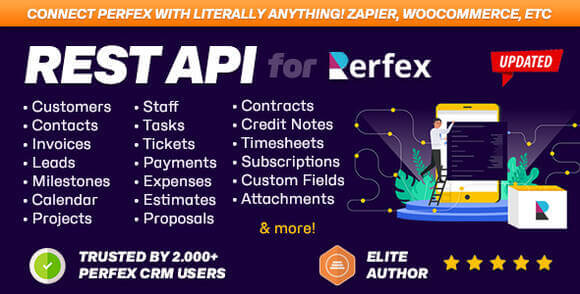 REST API Module for Perfex CRM v2.1.5 – Connect your Perfex CRM with Third Party Applications
