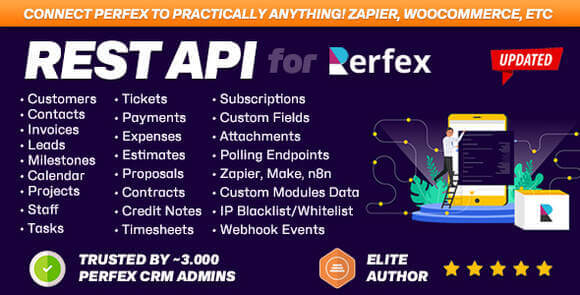 REST API Module for Perfex CRM v2.1.5 – Connect Apps and Automate Workflows with Third Party Applications