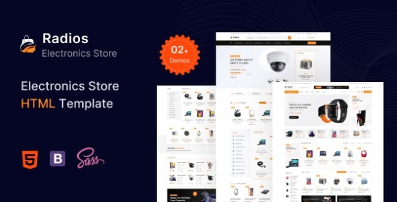 Radios v1.0 – Electronics eCommerce HTML Template Free
