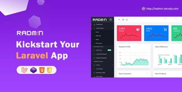 Radmin v3.5.0 – Laravel Admin Starter with REST API, User Roles & Permission PHP Script