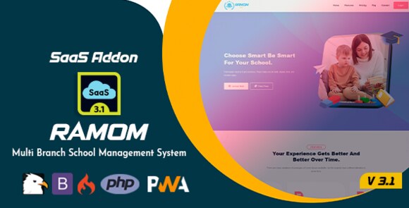 Ramom School Subscription (SaaS) v3.1.6 – Addon