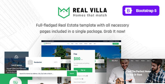 Real Villa v3.0.1 – Real Estate HTML5 Template