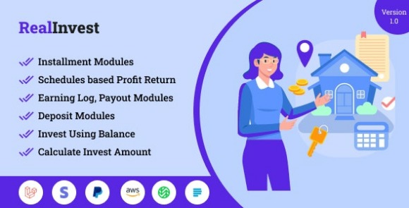 RealInvest v1.0 – Complete Real Estate Investment Platform PHP Script
