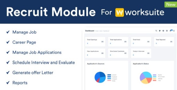 Recruit Module For Worksuite CRM v1.0.2 – Addon