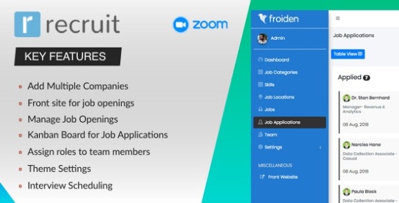 Recruit v2.3.8 Nulled – Recruitment Manager PHP Script