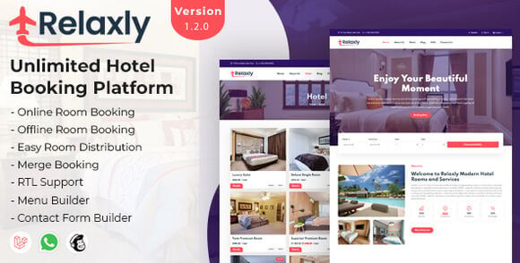 Relaxly v1.2.1 Nulled – Unlimited Hotel Booking Platform PHP Script