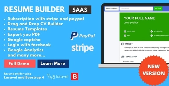 ResumeFaGo v1.2 – SaaS Resume and CV Builder Nulled Script