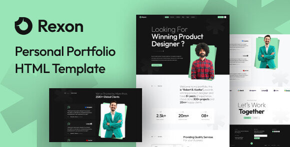 Rexon – Personal Portfolio HTML Template