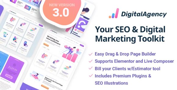 SEOWP v3.10.1 – Digital Marketing Agency and SEO WordPress Theme