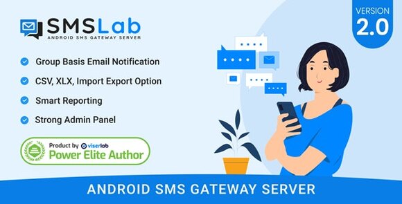 SMSLab v2.1 Nulled – Android Based SMS Gateway Server PHP Script